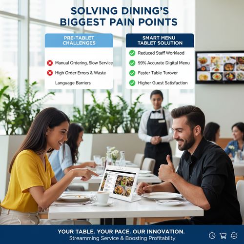 آخرین مورد شرکت بازآفرینی کارآمدی غذاخوری با تبلت‌های سفارش‌دهی رستوران در دبی