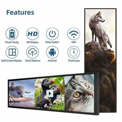 دستگاه تبلیغاتی 21 اینچی با نوع نوار LCD برای نیازهای تبلیغاتی مدرن