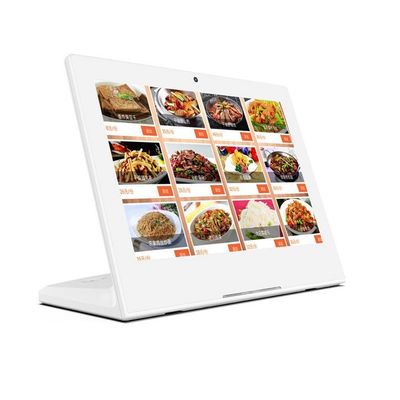 خود سرویس RK3566 پردازنده تبلت برای سفارش رستوران 13.3 اینچی POE NFC RGB LED Light Bar 5MP دوربین اندروید 11