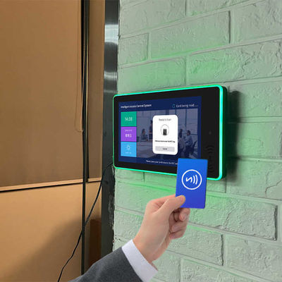 10.1 اینچ اتاق کنفرانس تبلت اندرویدی RK3399 NFC POE برنامه ریز اتاق جلسه تبلت PC با چراغ LED