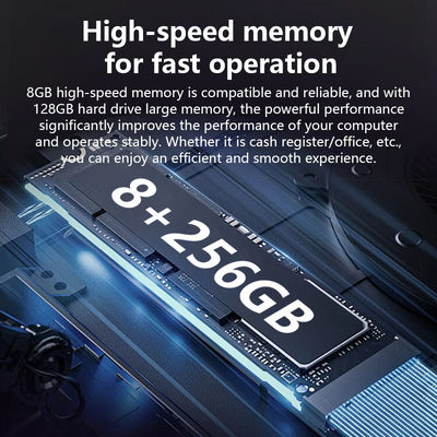 طراحی جدید 17 اینچی N5095 CPU دستگاه POS با حافظه بزرگ 8+256 گیگابایت Win10 صندوق فروشگاهی POS ترمینال