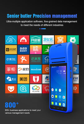 ترمینال پرداخت موبایل هوشمند NFC 5.5 اینچ دستگاه Pos قابل حمل ترمینال هوشمند دستی هوشمند با پرینتر دوربین