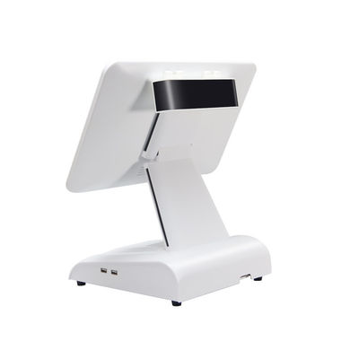 دستگاه پوز رومیزی 15 اینچی N2840، ترمینال POS رستوران، 2+32 گیگابایت، سیستم POS همه کاره با نمایشگر مشتری