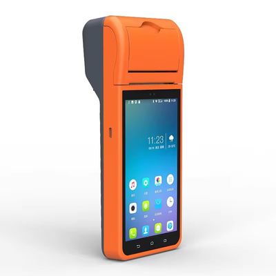 نوع خروجی چاپگر تک رنگ پایانه POS اندروید 8.1 با صفحه نمایش 5.5 اینچی برای پردازش سفارش رستوران