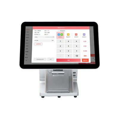 Win7/10 اندروید سازگار 15.6 اینچ دو صفحه نمایش POS سیستم مانیتور ماندگار IPS لمسی مانیتور برای رستوران سوپرمارکت