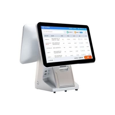 Win7/10 اندروید سازگار 15.6 اینچ دو صفحه نمایش POS سیستم مانیتور ماندگار IPS لمسی مانیتور برای رستوران سوپرمارکت