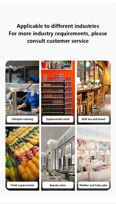 خرده فروشی 15.6 اینچ دو صفحه لمسی همه در یک دستگاه ترمینال با تکنولوژی پرینتر انتقال حرارتی