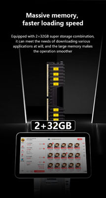 دستگاه های دو صفحه ای با قابلیت لمس همه در یک سیستم POS برای رستوران ها دستگاه ثبت پول و 32GB ظرفیت دیسک سخت