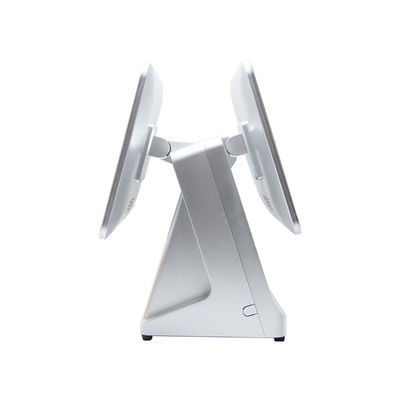 15.6' 14' دو صفحه نمایش سیستم های اندرویدی دستگاه POS با کشوی پرداخت نقدی و تمام در یک تماس هوشمند نرم افزار POS ترمینال