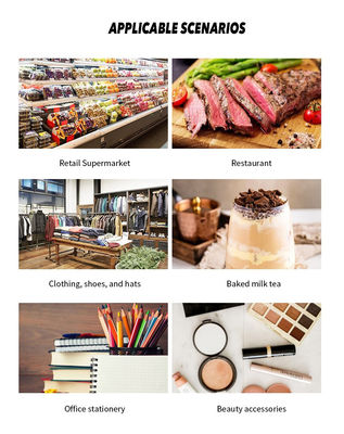 سیستم POS لمسی دو صفحه نمایش 15.6 اینچی با کشوی پول و چاپگر 58 میلی متری داخلی 2 گیگابایت رم سوپرمارکت