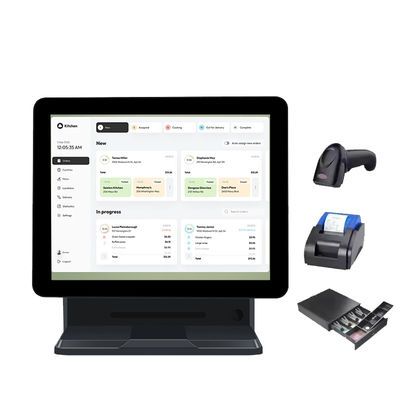 سیستم POS پیشرفته 15.6 اینچی با صفحه لمسی با نرم افزار نمایش مشتری