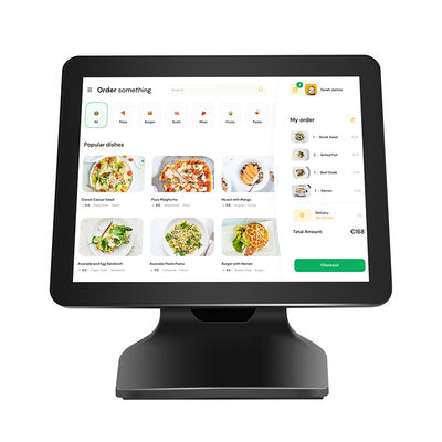 15.6 اینچ 8+256 گیگابایت حافظه بزرگ صندوق فروشگاهی POS با صفحه نمایش لمسی 1080P ویندوز 10 به همراه صفحه نمایش مشتری