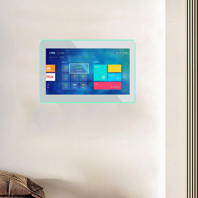 صفحه نمایش لمسی اندرویدی 8 اینچ نصب روی دیوار PC POE NFC wifi با 4 - چراغ LED جانبی برای اتاق جلسه خانه هوشمند رزرو هتل برنامه ریزی