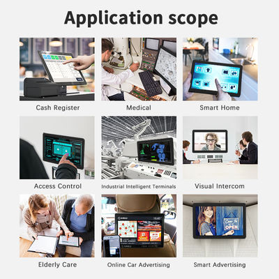 نمایشگر تجاری 32 اینچی دیواری، کیوسک تبلیغاتی دیجیتال اندروید، تبلت PC، NFC، POE، صفحه لمسی