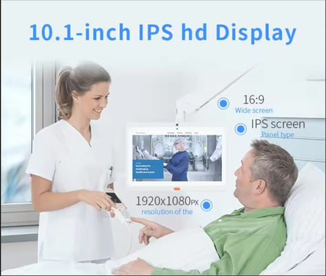 تبلت اندروید پزشکی 13.3 اینچی با قابلیت نصب روی دیوار، صفحه لمسی، وای فای، 4G، POE، NFC و قابلیت تماس برای کلینیک و بیمارستان