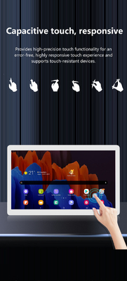 تبلت کامپیوتر اندروید 12 با صفحه نمایش 24 اینچی، نصب دیواری، POE، NFC، LCD، صفحه لمسی، نمایشگر تجاری، پخش کننده ویدئوی تبلیغاتی دیجیتال