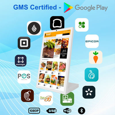 تبلت 15.6 اینچی NFC خرده فروشی راکچیپ با پردازنده چهار هسته ای L شکل تبلت اندرویدی رستوران سفارش دهی