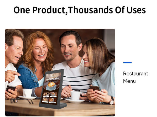 تبلت اندروید رومیزی 13.3 اینچی L شکل RK3568، کیوسک تجاری POE، سفارش رستوران و موارد دیگر