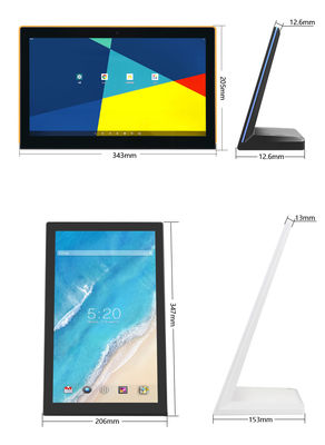 8 اینچ کیوسک تجاری شکل L صفحه لمسی اندروید تبلت کامپیوتر خدمات مشتری بازخورد برای رستوران هتل