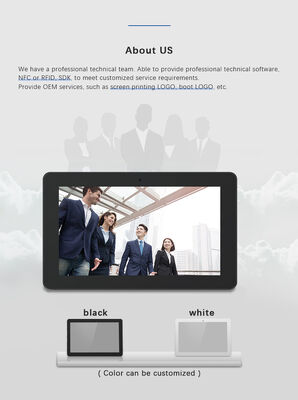 نصب دیواری 32 اینچ صفحه نمایش تبلیغاتی نشانه های دیجیتال صفحه نمایش تبلت اندروید پی سی POE NFC عملکرد وای فای