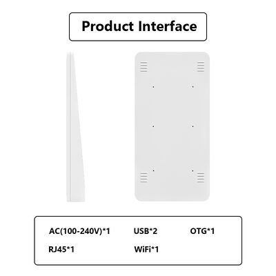 32 اینچ اندروید 14 داخلی SDK نصب دیواری هوش مصنوعی دیجیتال ساینیج تبلیغات صفحه نمایش لمسی پوستر نمایشگر انسان مجازی فروشگاه هتل