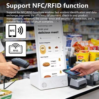 رومیزی نوع L 15.6 اینچ 1920x1080 اندروید 15 تبلت پی سی Wi-Fi NFC صفحه نمایش لمسی خازنی 10000mah هشت هسته ای فست فود othering با بلندگو