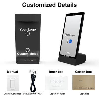 رومیزی نوع L 15.6 اینچ 1920x1080 اندروید 15 تبلت پی سی Wi-Fi NFC صفحه نمایش لمسی خازنی 10000mah هشت هسته ای فست فود othering با بلندگو