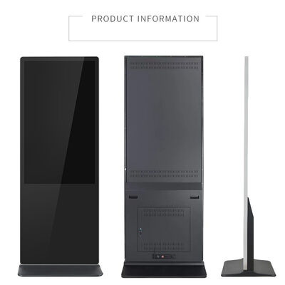 43 اینچ طبقه ایستاده سیگنال دیجیتال LCD تبلیغات نمایش صفحه لمسی Smart Kiosk پوستر پلیر برای مرکز خرید