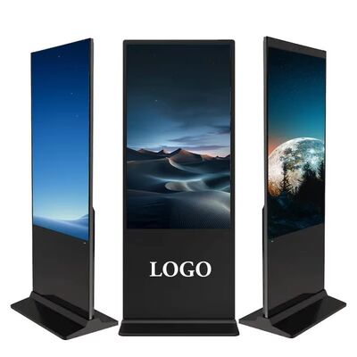 43 اینچ طبقه ایستاده سیگنال دیجیتال LCD تبلیغات نمایش صفحه لمسی Smart Kiosk پوستر پلیر برای مرکز خرید