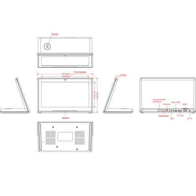 FCC 1.3GHz All-in-One Touch Screen PC با پردازنده Quad Core Cortex A7 1.3GHz و 7 اینچی IPS Capacitive Touchscreen با سیستم عامل اندروید 6.0