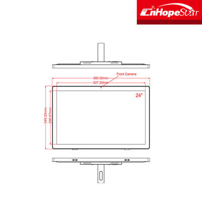 دیوار نصب 5ms 27 اینچ همه در یک صفحه لمسی کامپیوتر 0.227mm