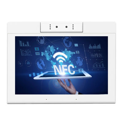 10.1 اینچ شکل L RK3566 POE NFC اندروید 11 تبلت کامپیوتر دسکتاپ تبلت سفارش رستوران سفید با دوربین دوگانه