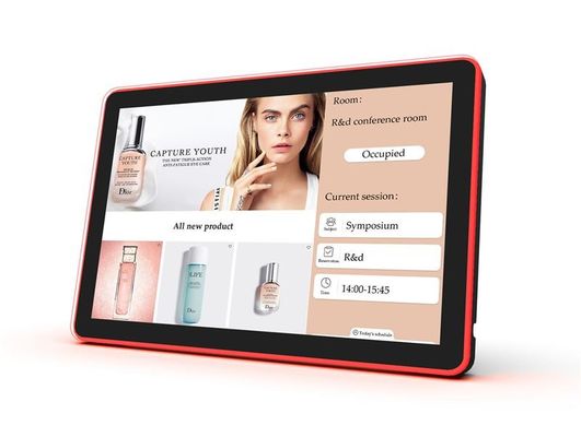 10.1 اینچ RK3288 NFC POE صفحه نمایش لمسی دیوار نصب شده تابلت کنفرانس با نوار نور LED