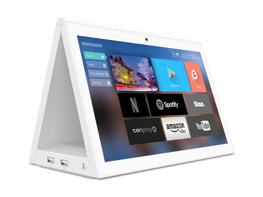 سفید RK3288 10.1 اینچ تبلت اندروید ، POS دو صفحه نمایش تبلت اندروید