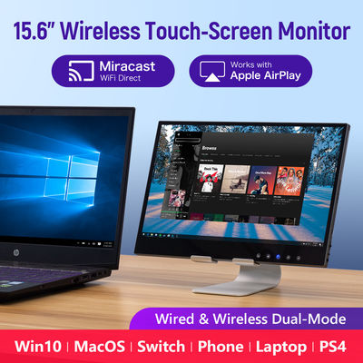 ۳۵۰cd/M2 گیمینگ صفحه نمایش لمسی / لپ تاپ کامپیوتر مانیتور 11mm WiFi قابل حمل