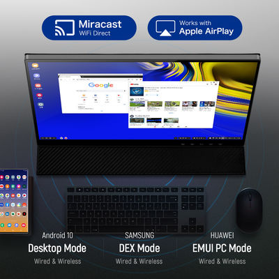 ۳۵۰cd/M2 گیمینگ صفحه نمایش لمسی / لپ تاپ کامپیوتر مانیتور 11mm WiFi قابل حمل