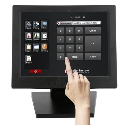 10.4 اینچ 300cd M2 LCD صفحه نمایش لمسی مانیتور USB RS232 اختیاری
