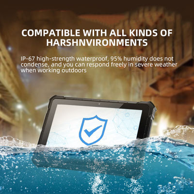 8 اينچ IP68 RK3399 تبلت هاي نظامي مقاوم در آب ضد شاک