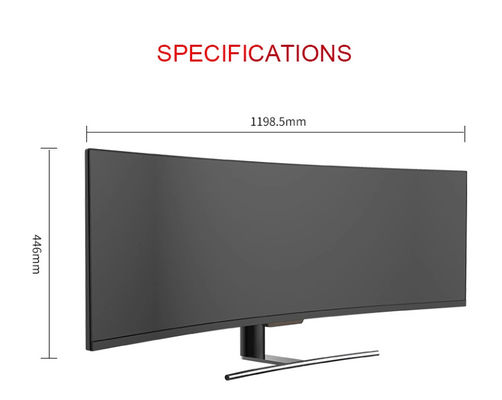 OEM 49 اینچ 5k H3CQR HD PC Gaming Monitor USB HDMI DP رابط