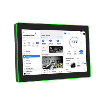 کیفیت  13.3Inch Wall Mounted Conference Room Tablet NFC/RFID POE Commercial Android Tablet Surrounding Led Light کارخانه