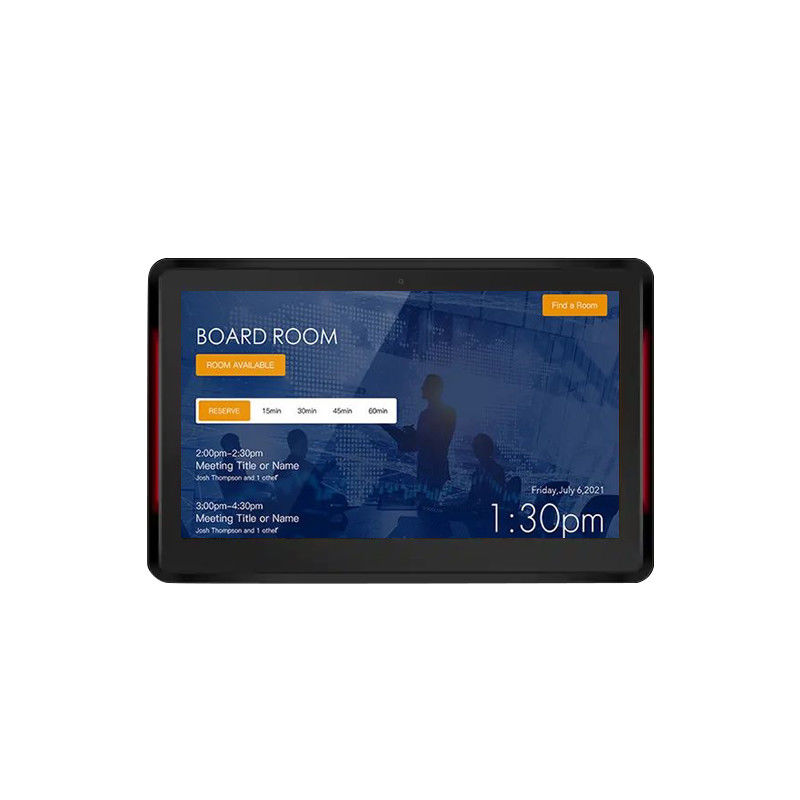 تبلت کنفرانس ۱۰.۱ اینچی RK3399 نصب شده روی دیوار با پشتیبانی NFC و قابلیت POE برای سیستم رزرو اتاق جلسه