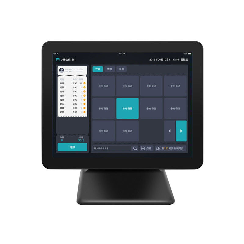 طراحی جدید 17 اینچی N5095 CPU دستگاه POS با حافظه بزرگ 8+256 گیگابایت Win10 صندوق فروشگاهی POS ترمینال