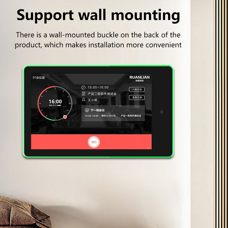 10.1 اينچ ديوار نصب خندق صفحه نمایش اندرويد تبلت PC اتاق جلسه رزرو سيستم