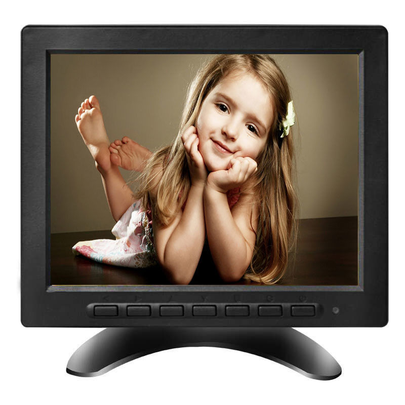9~36VDC 800x480 8 اینچ LCD مانیتور CCTV با BNC AV HDMI USB