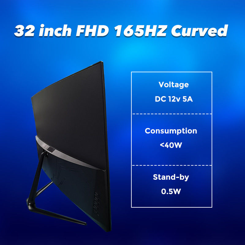 FCC 165HZ 350cd/M2 مانیتور رومیزی بازی Usd Hdmi DP برای کافه اینترنت
