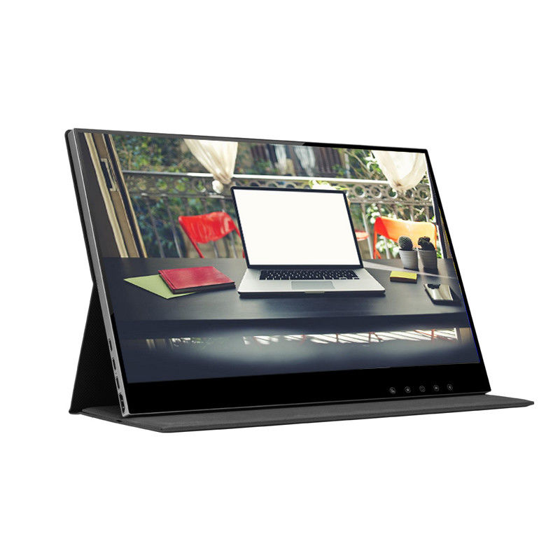 FCC 1920x1080 مانیتور لمسی قابل حمل بی سیم 5ms 13.3 اینچ