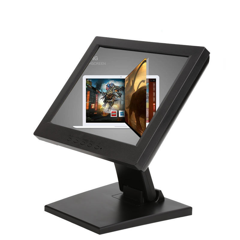 POS مقاومت DC12V 12 اینچ LCD صفحه نمایش لمسی مانیتور VGA HDMI USB