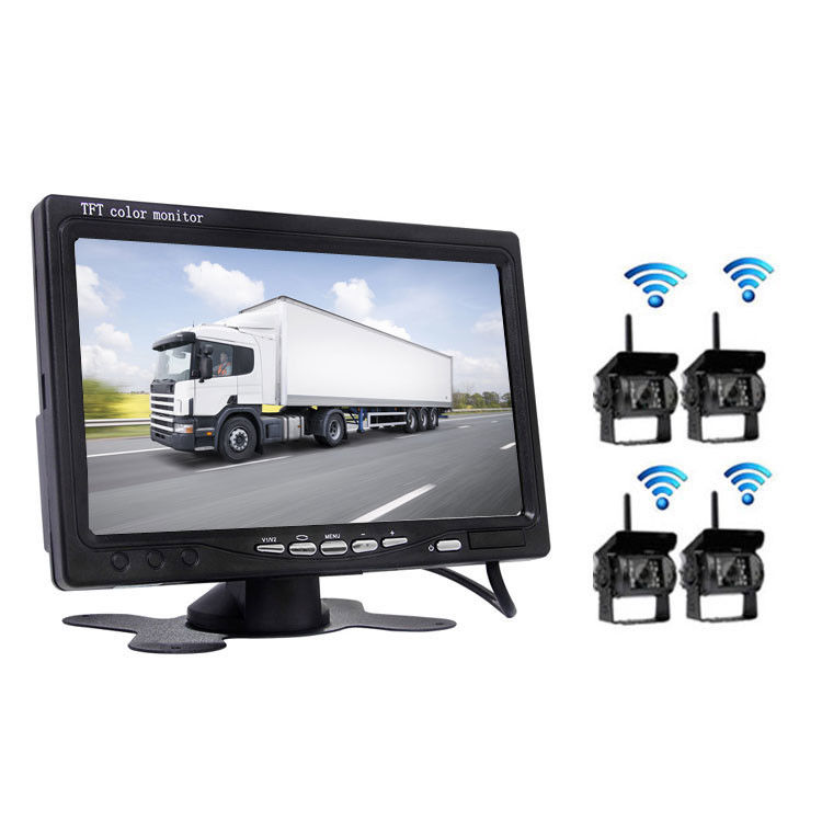 1024x600 24VDC مانیتور ماشین با منظره عقب