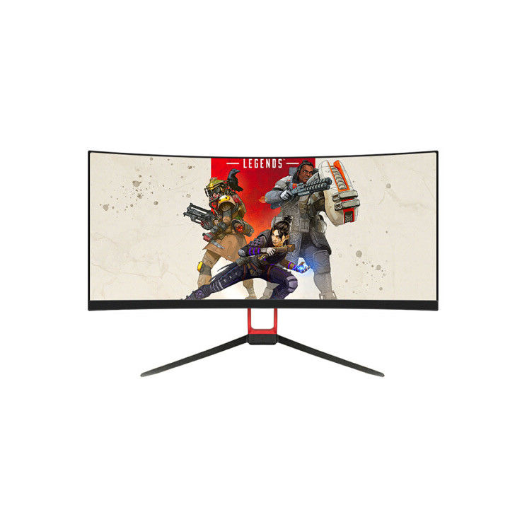 75Hz 30 اینچ مانیتور منحنی فوق العاده گسترده / صفحه نمایش منحنی 1080p بدون فلکر