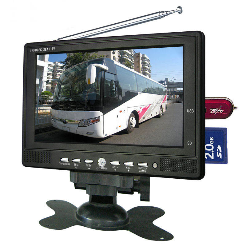 دوربین پشتیبان بی سیم 7 اینچ مانیتور ماشین LCD مانیتور TFT LCD IP67 1024x768